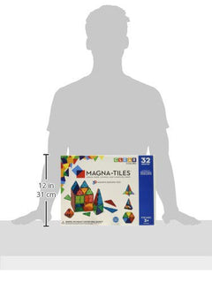 MAGNA-TILES 32-Piece Magnetic Building Set for Kids