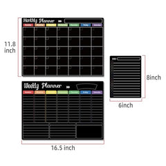 Magnetic Dry Erase Calendar Whiteboard for Home & Kids