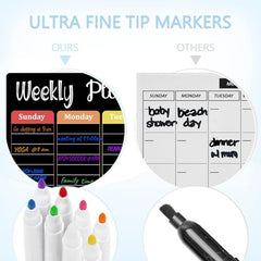 Magnetic Dry Erase Calendar Whiteboard for Home & Kids