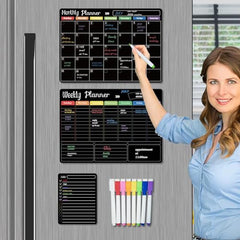 Magnetic Dry Erase Calendar Whiteboard for Home & Kids