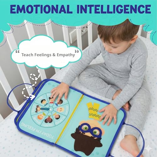 Montessori Busy Board Learning Book for Toddlers Ages 2–5