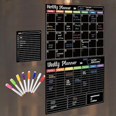Magnetic Dry Erase Calendar Whiteboard for Home & Kids