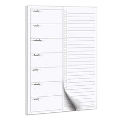 Undated Weekly Planner Notepad with To-Do Checklist