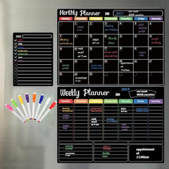 Magnetic Dry Erase Calendar Whiteboard for Home & Kids