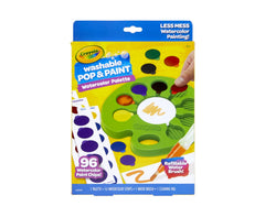 Crayola Washable Watercolor Paint Set with Pop & Paint Palette