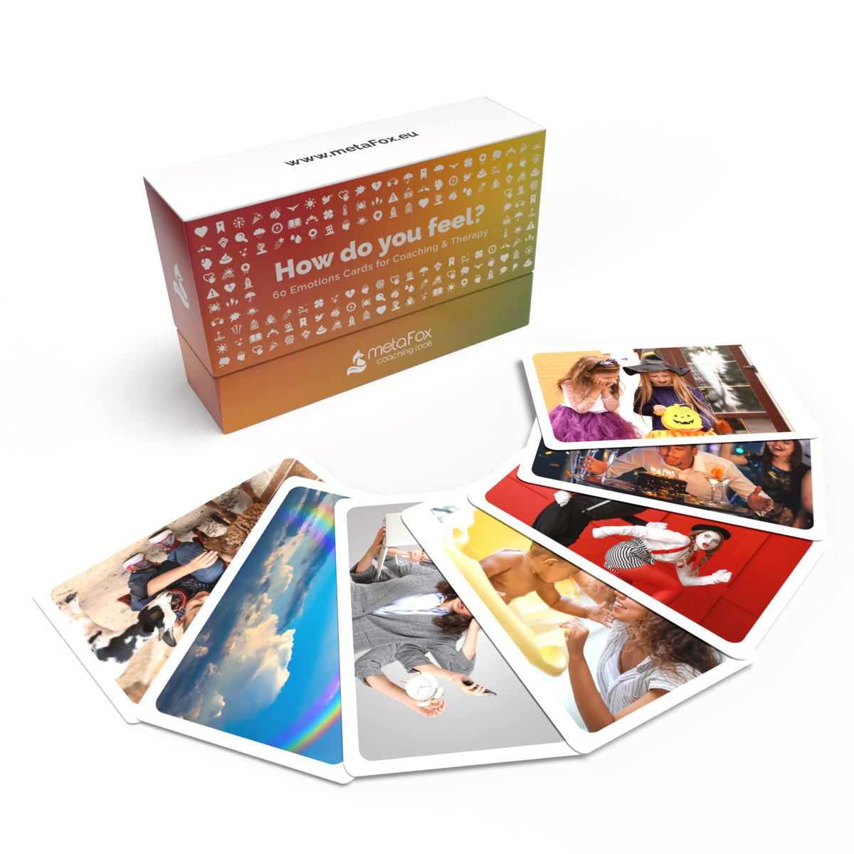 Emotions & Feelings Picture Cards for Kids, 68-Card Set