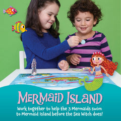 Mermaid Island Cooperative Board Game for Kids Ages 5+