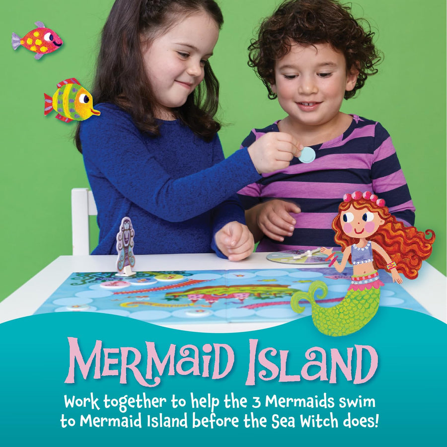 Mermaid Island Cooperative Board Game for Kids Ages 5+