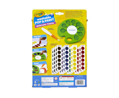 Crayola Washable Watercolor Paint Set with Pop & Paint Palette