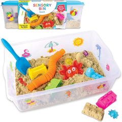 Beach Sensory Bin Activity Set for Toddlers Ages 3+