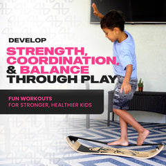 Kids Wooden Balance & Wobble Board for Coordination