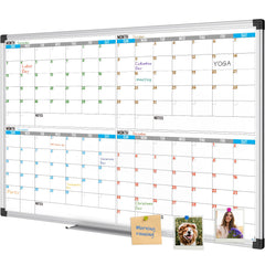 Magnetic Monthly Calendar Whiteboard 36 x 24 Inches