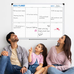 Magnetic Monthly Calendar Whiteboard 36 x 24 Inches