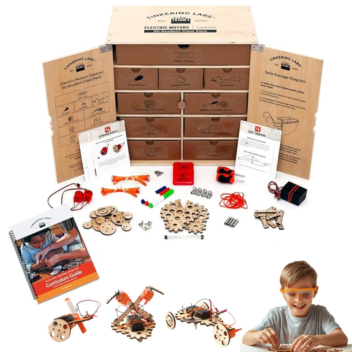 Tinkering Labs STEM Engineering Class Pack Ages 8–12