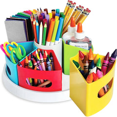 Rotating Art Supply Organizer for Kids & Classrooms