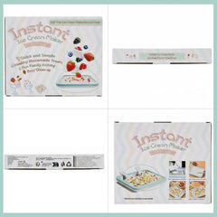 Kids Instant Ice Cream Maker Set with 2 Spatulas