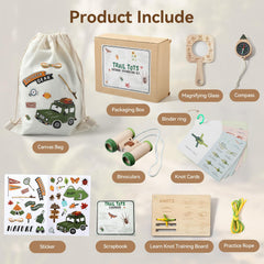 Kids Outdoor Explorer STEM Kit with Binoculars Ages 4–8