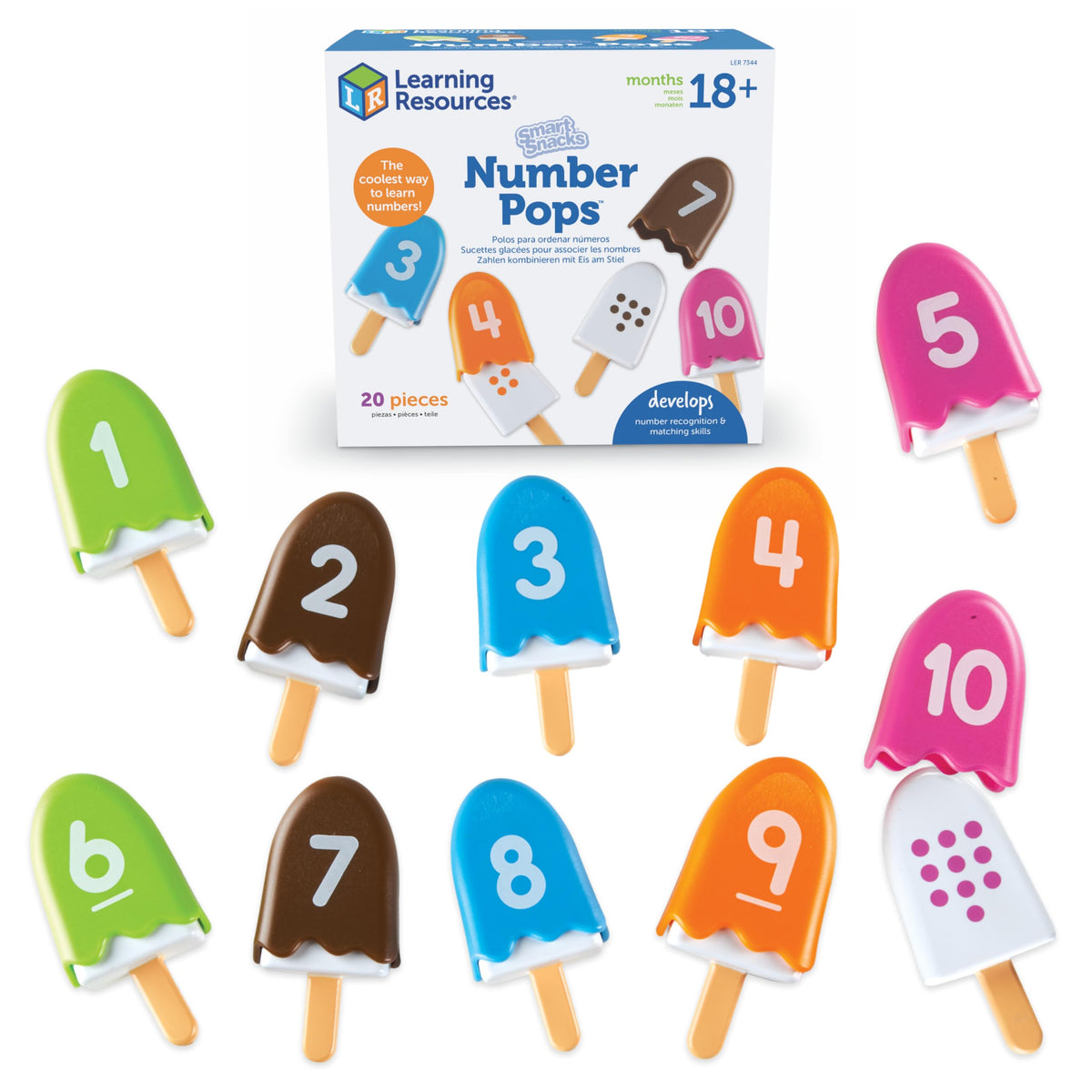 Number Pops Sorting & Fine Motor Math Learning Toy
