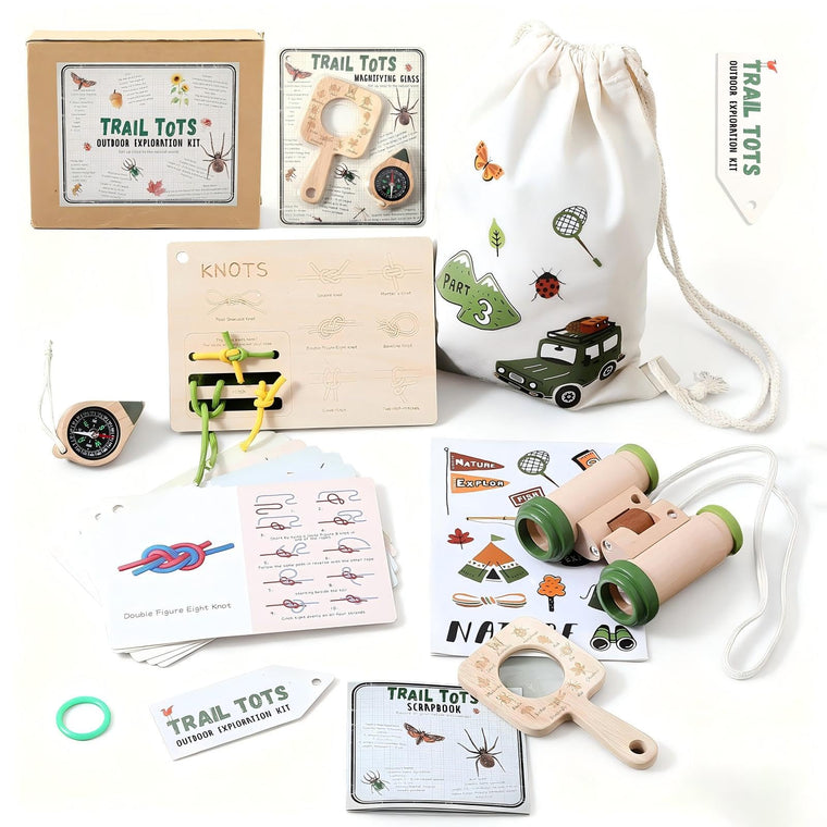 Kids Outdoor Explorer STEM Kit with Binoculars Ages 4–8