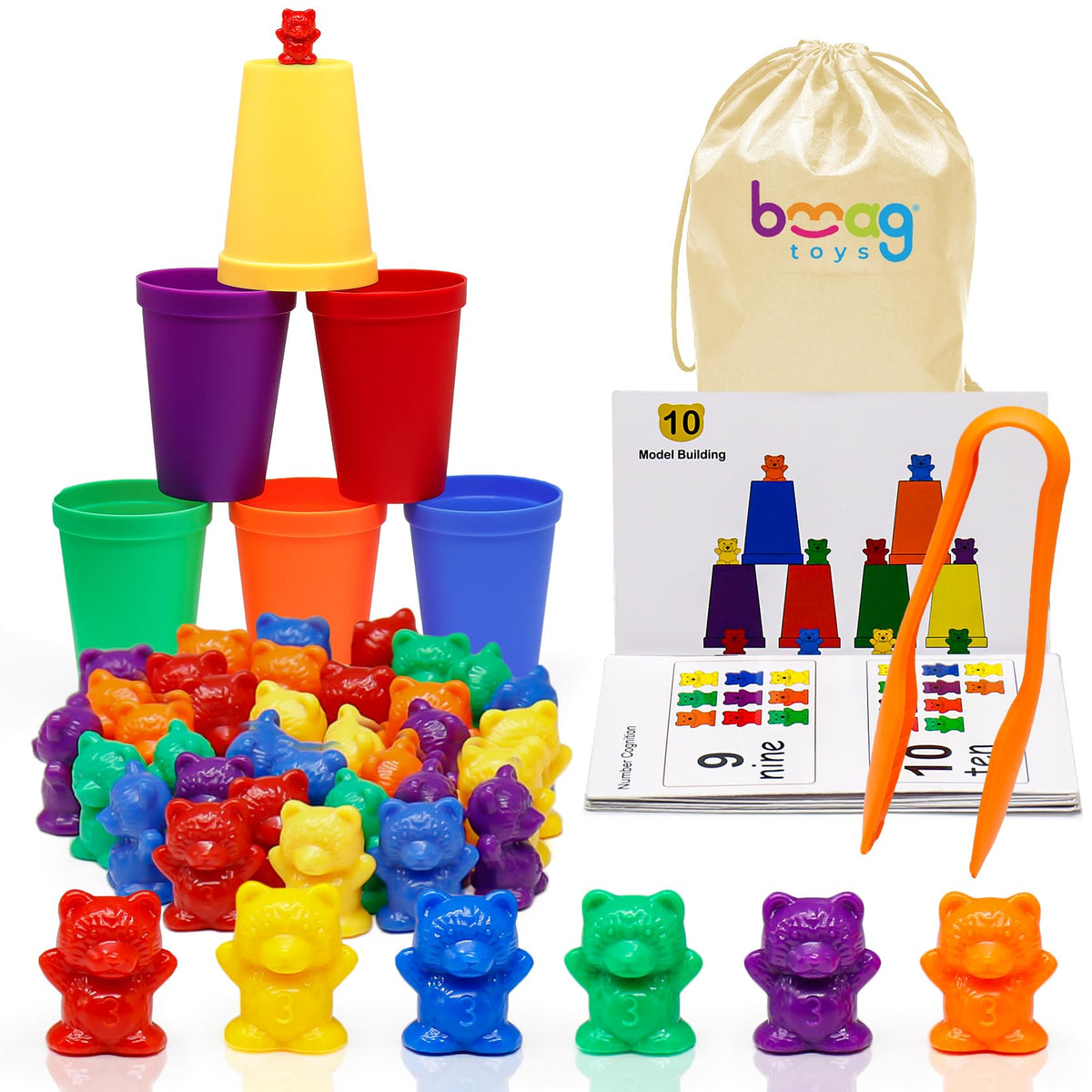 Counting Bears STEM Math & Color Recognition Toy