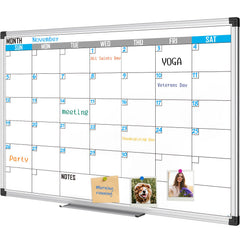 Magnetic Monthly Calendar Whiteboard 36 x 24 Inches