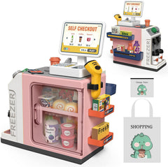 Kids Pretend Play Cash Register & Money Learning Set