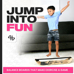 Kids Wooden Balance & Wobble Board for Coordination