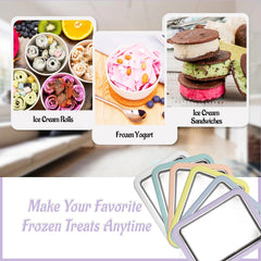 Kids Instant Ice Cream Maker Set with 2 Spatulas
