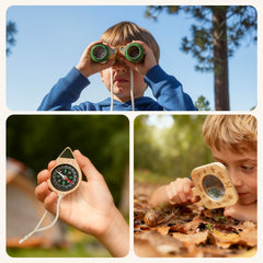 Kids Outdoor Explorer STEM Kit with Binoculars Ages 4–8
