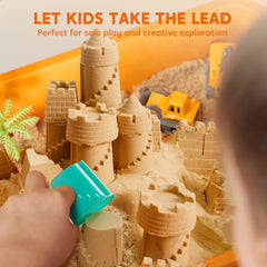 Glow-in-the-Dark Sensory Sand Bin Activity Kit for Kids