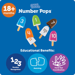 Number Pops Sorting & Fine Motor Math Learning Toy