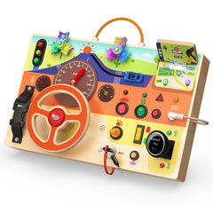 Montessori Busy Board for Toddlers Ages 1–3