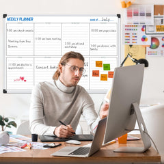 Magnetic Monthly Calendar Whiteboard 36 x 24 Inches