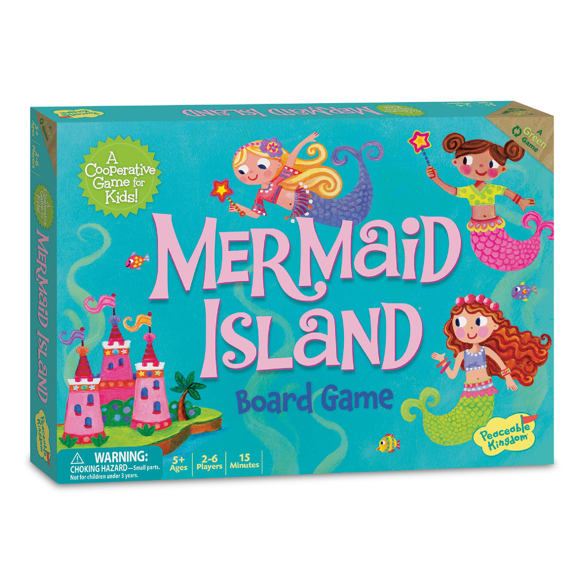 Mermaid Island Cooperative Board Game for Kids Ages 5+