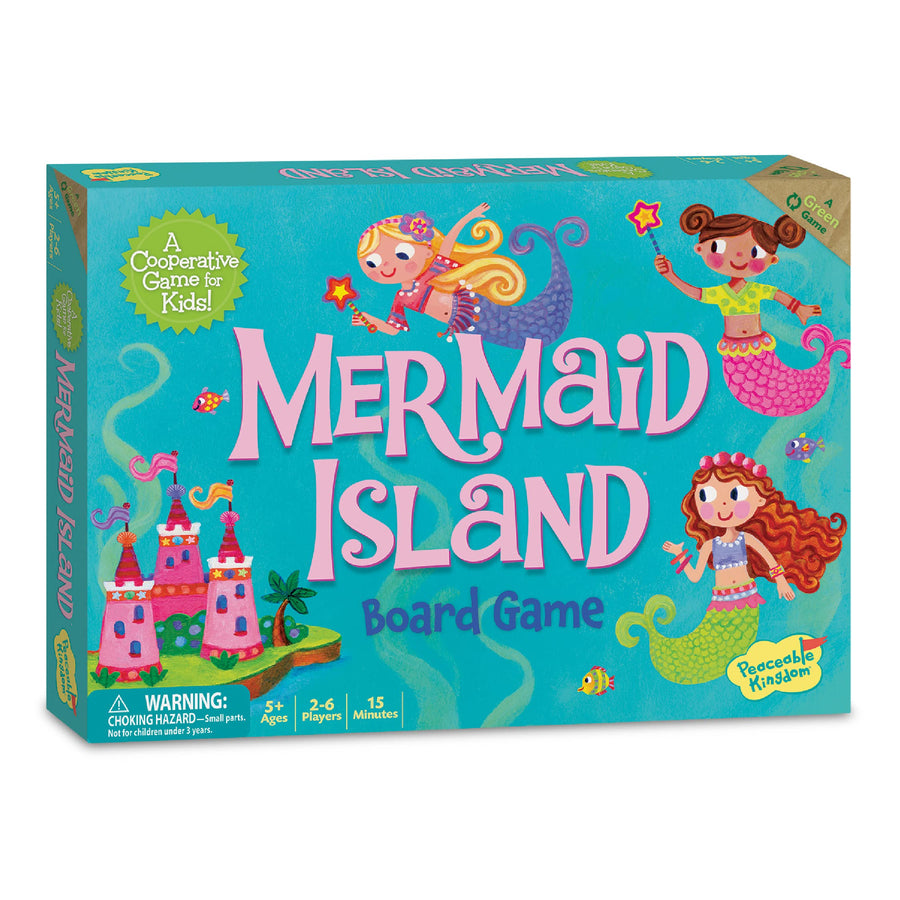 Mermaid Island Cooperative Board Game for Kids Ages 5+