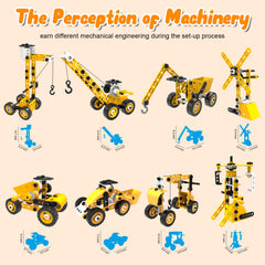 10-in-1 STEM Engineering Building Kit with 108 Pieces