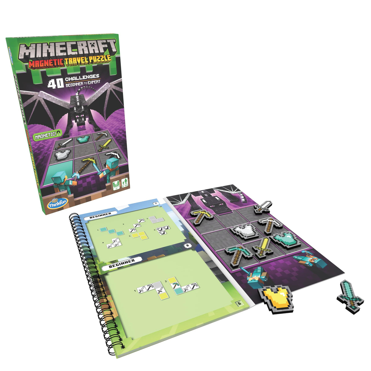 Minecraft Magnetic STEM Logic Puzzle Game Ages 8+