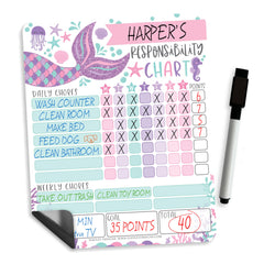 Magnetic Dry Erase Chore & Reward Chart for Kids