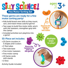 55-Piece Silly Science Fine Motor Sorting Set Ages 3+