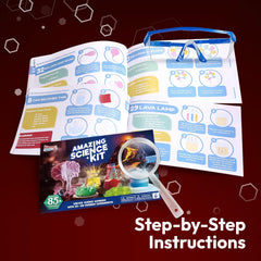 Kids STEM Science Experiment Kit with Volcano & Crystals