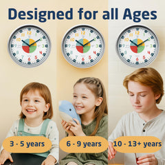 Kids Telling Time Teaching Clock & Watch Learning Set