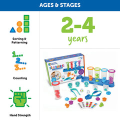 55-Piece Silly Science Fine Motor Sorting Set Ages 3+