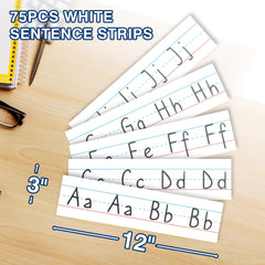 Ruled Sentence Strips for Classroom Writing Practice