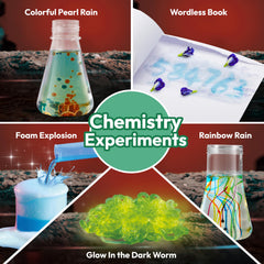 Kids STEM Science Experiment Kit with Volcano & Crystals