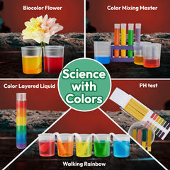 Kids STEM Science Experiment Kit with Volcano & Crystals