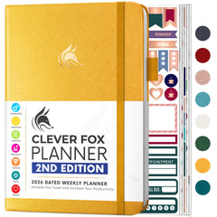 Clever Fox Dated Planner 2nd Edition for Goal Setting