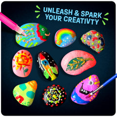 Kids Glow-in-the-Dark Rock Painting Craft Kit Ages 6–12