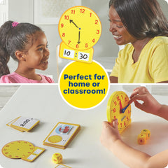 Kids Telling Time Activity Set with Analog Clock Ages 5+
