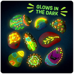 Kids Glow-in-the-Dark Rock Painting Craft Kit Ages 6–12