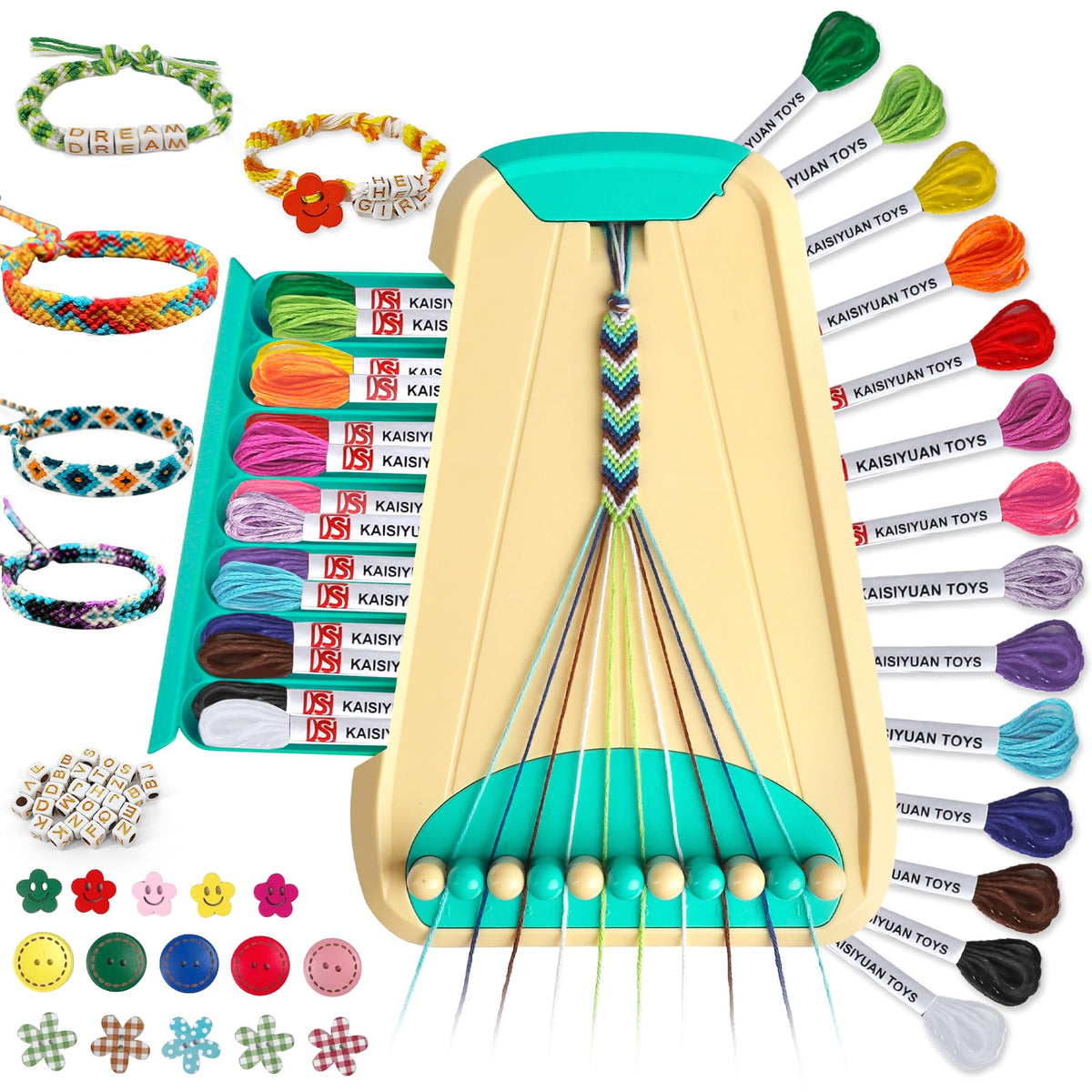 Kids Friendship Bracelet & Jewelry Craft Kit Ages 6–12